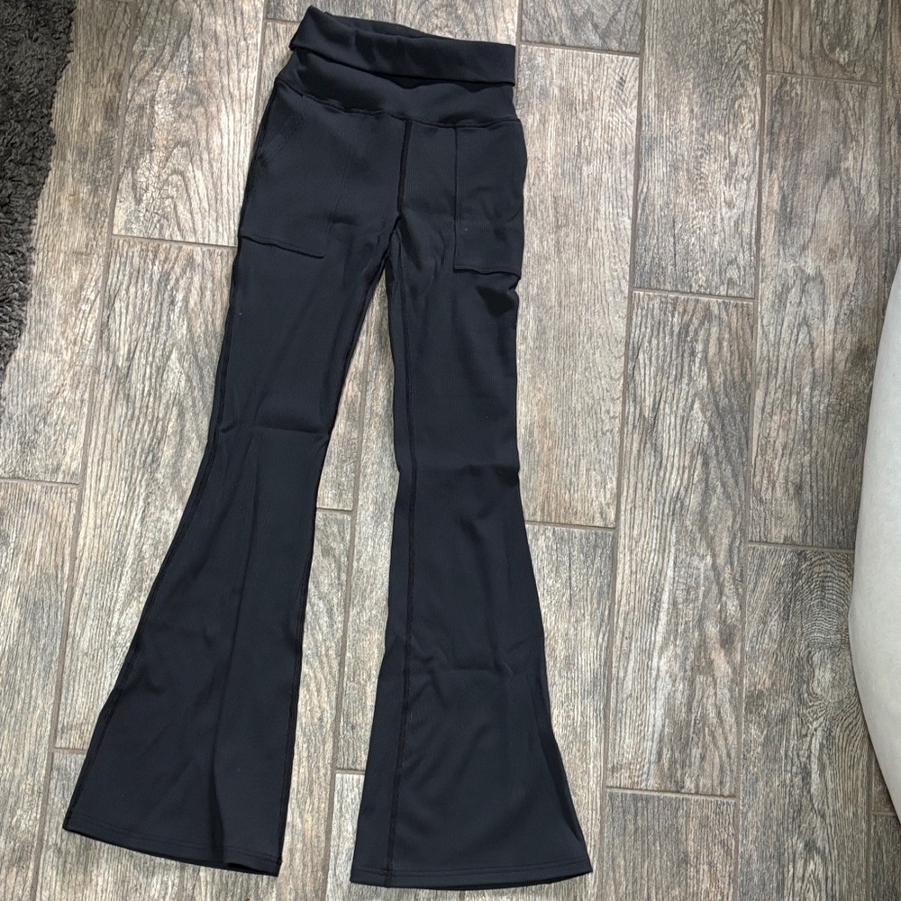 American Eagle Outfitters Black Flare Pants